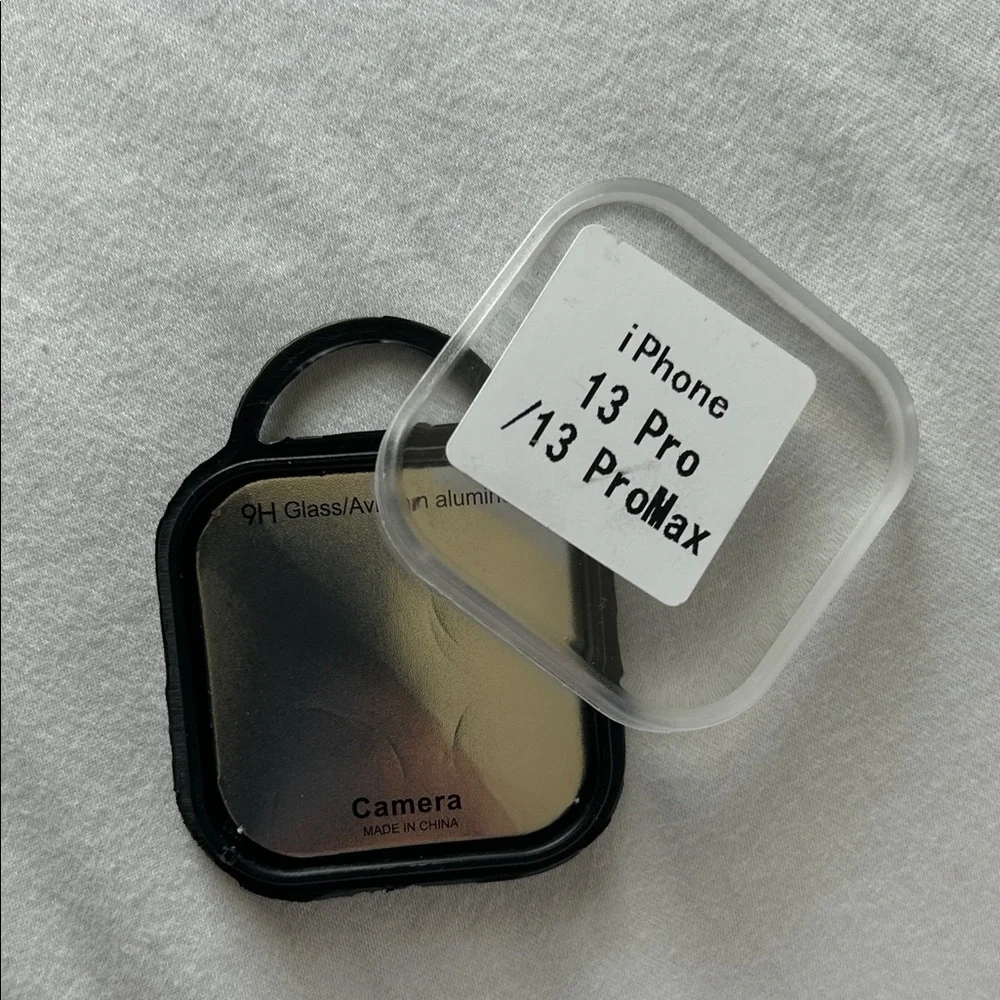 Apple 13 Pro/Pro Max Camera Lens Protector Set - Bling & Black Set of 4